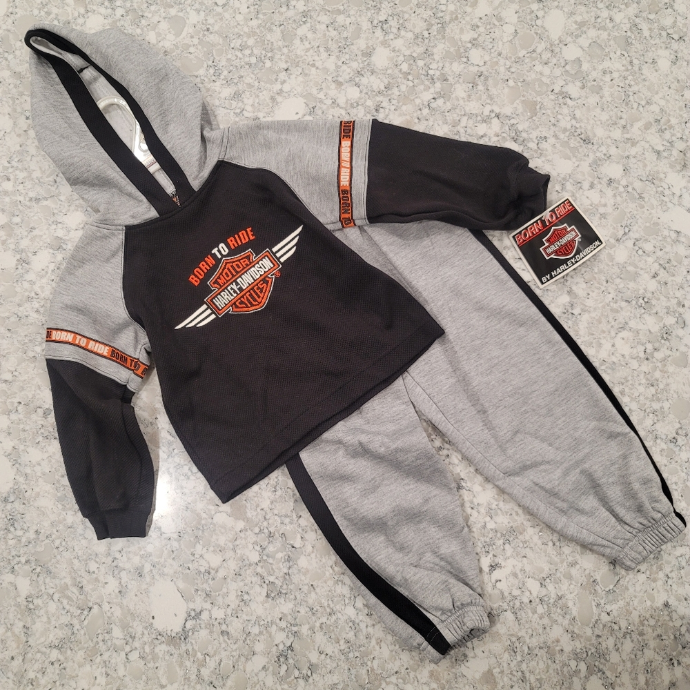 NWT Harley-Davidson Kid's Hoodie Sweatshirt & Pants Set